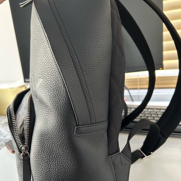 Logo Embossed Leather Backpack - Picture 4 of 4